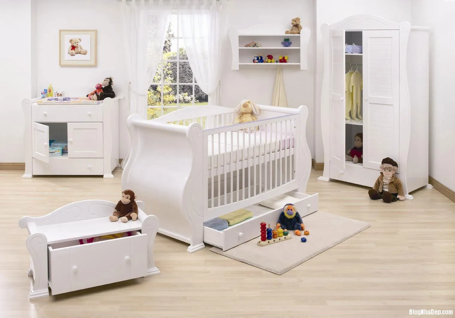 10 Kiểu thiết kế phòng đáng yêu cho bé sơ sinh