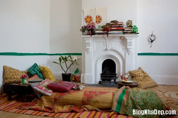 Những thiết kế phòng khách xinh đẹp theo phong cách bohemian