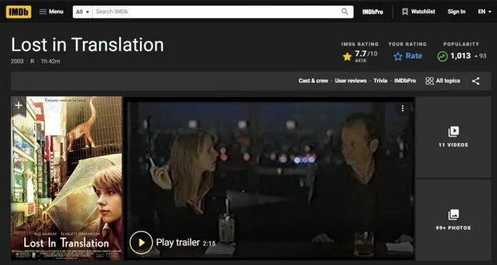 Review Lost in Translation: Đi tìm chính mình trong nỗi cô đơn